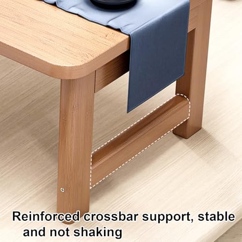 Mesa de centro rectangular estable marrón para eliminar la falta de espacio en casa 6