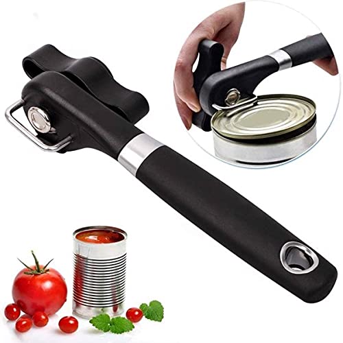 wsy Safe Cut Can Opener, Smooth Edge Can Opener-Handheld Can Opener, Manual Can Opener, Food Grade Stainless Steel Can Opener, Food Canning Supplies, Suitable for Kitchen and Restaurant.