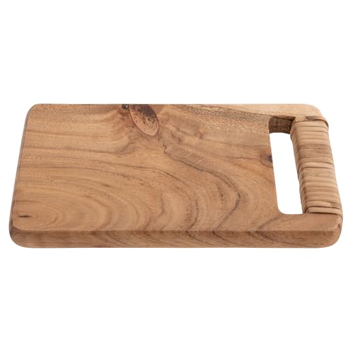 Tabla de cortar mini de madera acacia con mango Karma miniatura 1