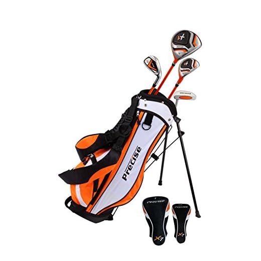 Tour Edge HL-J Junior Complete Golf Set Review | Golf Accessories, Golf Clubs Precise X7 Junior Complete Golf Club Set for Children Kids - 3 Age Groups Boys & Girls - Right Hand & Left Hand! (Orange Ages 3-5, Left Hand)