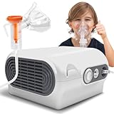 Nebulizer Machine for Adults and Kids, Compressor Nebulizer with Nebulizer Mask, Mouthpiece and Tubing for Home Use