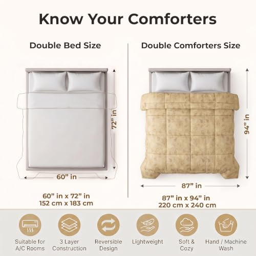 Image of Story@Home Comforter King Size Bed Blankets for Winter 300GSM (220x240 CM)
