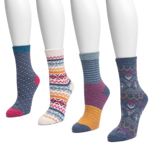 Image of MUK LUKS Women's Holiday 4 Pair Pack Socks