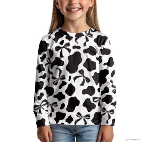 Image of Renewold Boys Girls Tees Kids T-Shirt Long Sleeve Crewneck T Shirts Casual Athletic Tops Clothing for Home School Travel