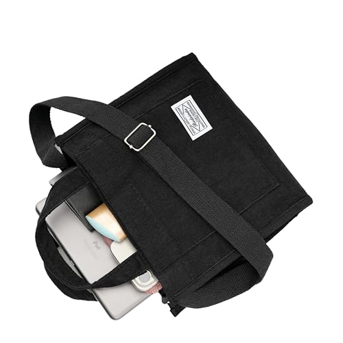 Bolso Tote Vintage de Pana para Mujer Pequeño miniatura 5