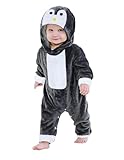 InBakjade Baby Boys Girls Animal Hooded Onesie Cute Penguin Costume(3-6months)