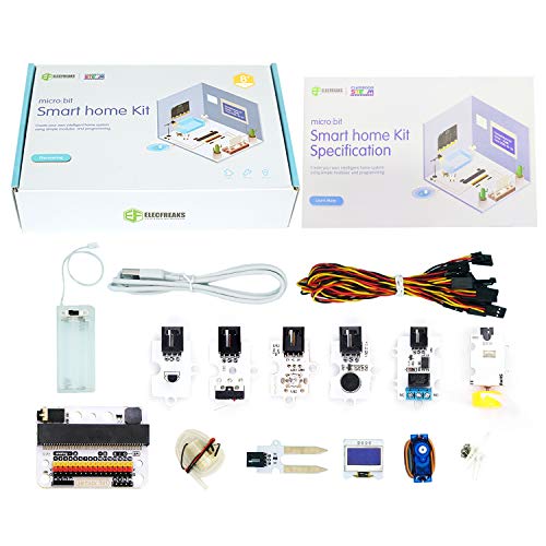 ELECFREAKS microbit Smart Home Kit for Kid Micro:bit Sensor Starter Kit Octopus Series Sensor, DIY Programming STEM kit with Basic Coding Electronics Modules and Wiki Tutorial(Without Micro:bit) ELECFREAKS microbit Smart Home Kit for Kid Micro:bit Sensor Starter Kit Octopus Series Sensor, DIY Programming STEM kit with Basic Coding Electronics Modules and Wiki Tutorial(Without Micro:bit)