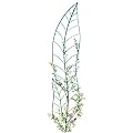 Collections Etc Green Leaf Trellis Garden Decor - Climbing Plant Yard Stake, Green