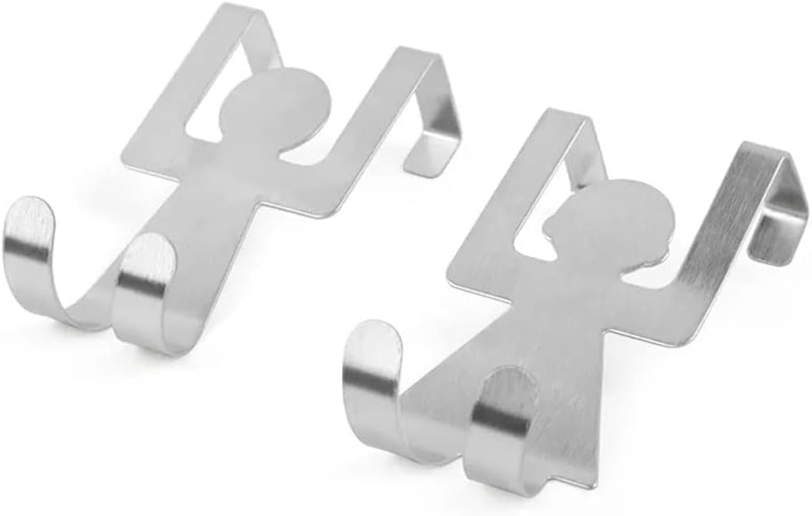 2PCS Powerful Couple Lovers Shaped Hooks Kitchen Pot Pan Bathroom Hanger Clothes Storage Rack Tool