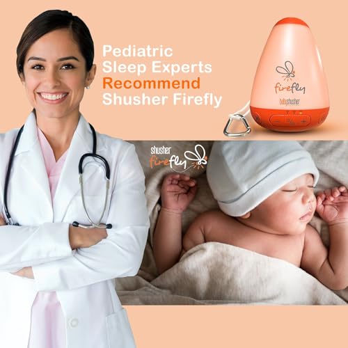 Baby Shusher Firefly Baby Soother for Crying Babies with Nightlight - White Noise Sound Machine, Baby Soother for Sleeping, Newborn Essentials for Crib, USB Rechargeable - 1 Count - Image 3