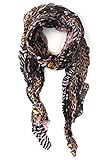mit Leo und Zebraprint Italienischer Schal Africans mit Animal-Prints 200cm x 80cm