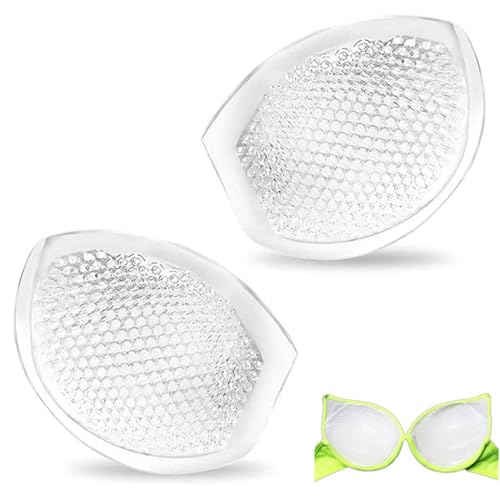 UYVPAER 1 Paires Coque Soutien Gorge, Coque Pour Maillot de Bain, Silicone Coussinets Soutien-Gorge Amovibles Inserts pour Soutien-Gorge de Sport Maillot de...