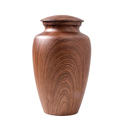YMGSCC Cremation Jar Pet Urn Cat Dog Died Tomb Wood Grain Memorial