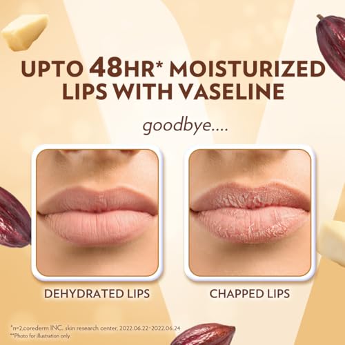 Image of Vaseline Lip Care Cocoa Butter Lip Balm Stick 4.8g (Pack of 2)