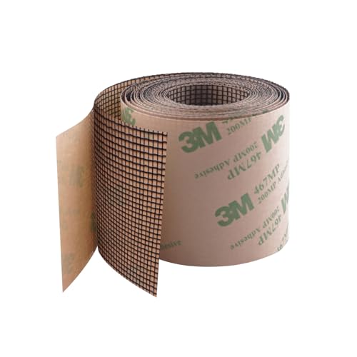Klebeband zur Reparatur von Moskitonetzen, hergestellt aus 3 m Band, Reparatur-Set für kleine Löcher und Risse in Fenstern, Moskitonetzen, Klebe-Patches (sichtbar)
