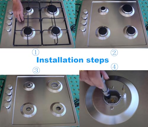 LPG Umrüstsatz Düsen|LPG Gasdüsen-Set|Düsen für Gasherd Propan | Gasherd Düsen für Propangas | Gasdüsen für Gasgrill | Gasgrill Düsen-12 Stück Messing Gasdüsen für Gasherd, Grill & Propan Geräte