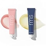 RMS Beauty Liplights Cream Lip Gloss (Bare) & Lipnights Overnight Lip Mask, Hydrating Lip Tint & Lip Balm with Jojoba Oil, Shea Butter & Coco Butter