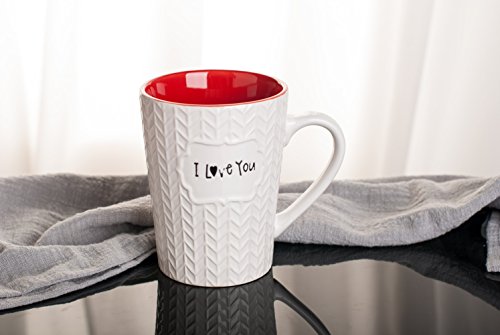 Ynsfree I Love You Mug 16 Oz Coffee Tea Cup For Dad/Father/Mom/Grandma/Ladies/Wife,Birthday/Christmas/Anniversary/Valentine,Holidays Ceramic Mugs #TOP4