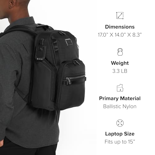 TUMI - Alpha Bravo Search Backpack - Laptop Travel and Commute Bag - Fits up to 15" Screen - 17.0" X 14.0" X 8.3" - Khaki by TUMI - Image 5