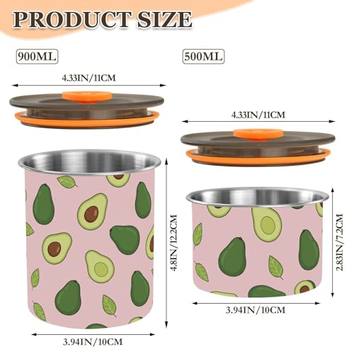 Contenedor de Café Estilo Hojas en Acero Inoxidable 900 ml miniatura 2
