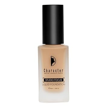 Character Studio Focus Liquid Foundation - High Coverage, Easy Blend Formula | Smooth Application for Flawless, Even Finish | Covers Imperfections with Seamless Glide
