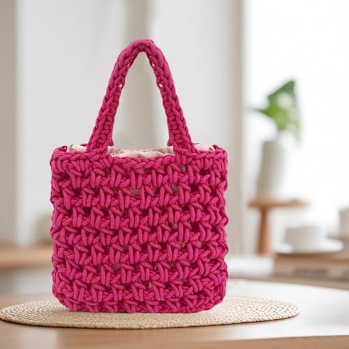 Image of Naimo Straw Beach Bag Woven Rattan Shoulder Bag Fishing Net Handbag Cotton Rope Tote Summer Crochet Hobo Bag