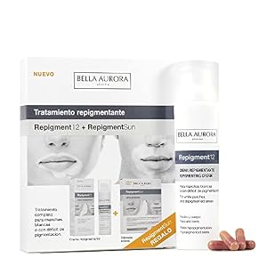 Bella Aurora Crema Repigmentante 75 ml + REGALO 30 Cápsulas Solares | Repigment12 + RepigmentSUN GRATIS | Producto…
