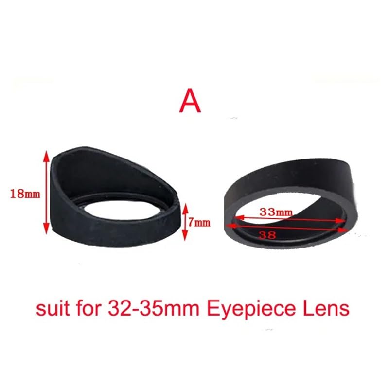 Microscope 2PCS Various Biological Stereo Microscope Telescope Monocular Binoculars Eye Shield Cups(A)