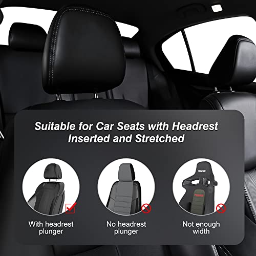 Reposacabezas Coche,Reposa Cabezas para Coche Ajustables a 180°,reposacabezas Coche Niño,Jetcar Reposacabezas en Forma de U Ajustables 2 Lados para la Mayoría de los Asientos de Automóvil con Palanca