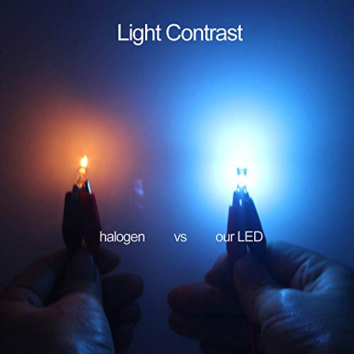 Dodofun Ice Blue T5 37 74 Led Bulb With Twist Lock Socket Pc74 Pc37 Dashboard Instrument Panel Gauge Cluster Light Pack Of 10 #TOP4