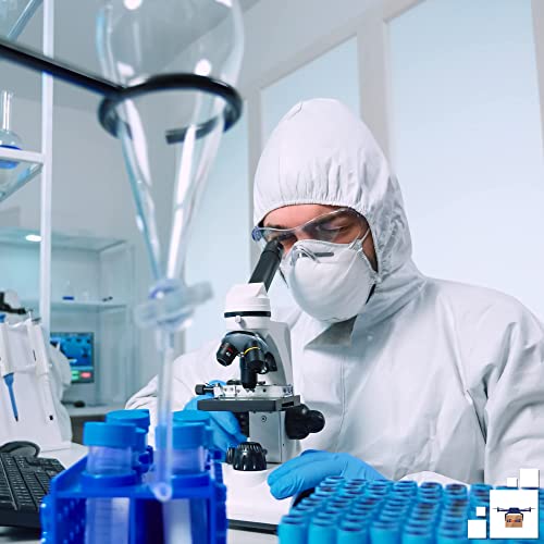 image for EZGOODZ Disposable SF Coverall. Pack of 5 White Small Full Body Protec