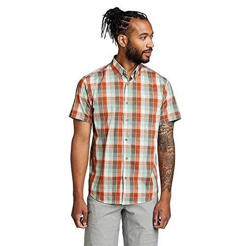Chemise Voyager Flex manches courtes homme Eddie Bauer vêtement stretch respirant