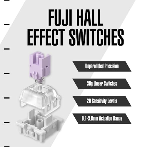 Arbiter Polar 75 - Magnetic Gaming Keyboard - Rapid Trigger w/SOCD Super Tap, CNC Aluminum Frame, Gen 2 Hall Effect Switches, Volume Knob, RGB, Dye-Sub PBT Keycaps - Kitsune Black - Image 4