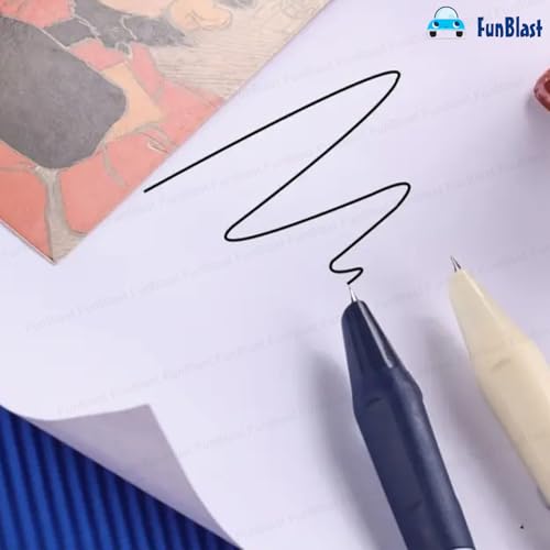 Image of FunBlast Fountain Pen for Students,Iridium Tip Nib Refillable Click 2 Pcs Fountain Pen with 6 Refills,Kawaii Stationary Gift for Office,School Stationery Items for Kids(Oxford),Ink Color-Multicolor