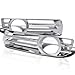Spec-D Tuning FLC-30005CR-GL Chrysler 300 Base/Touring/Limited Fog Bumper Lights Cover Trims