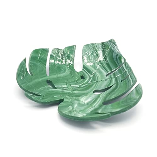 Hidoo Creations - Vide-poches exotique feuille monstera, organisation et rangement bijoux, entrée, salle de bain