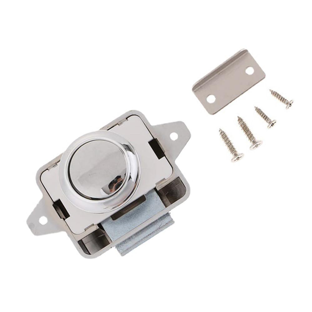 Pofet 1# Push Button Latch Knob Housing Lock Cupboard Door Drawer Lock Tool Tp005-Ch