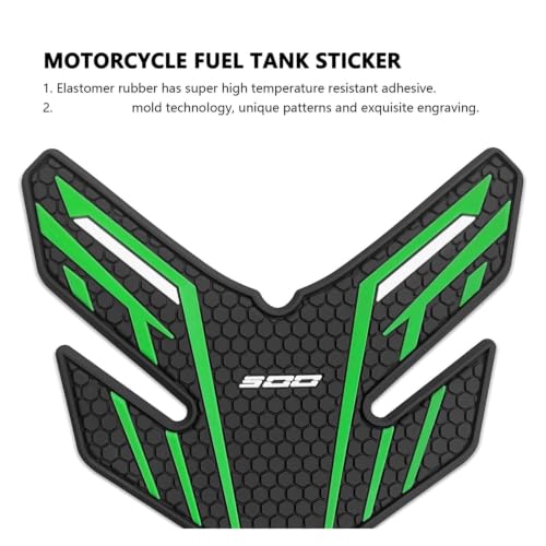 Autocollant antidérapant de réservoir Ninja 500 SE protection côté genou noir