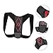 Baluue Adjustable Posture Corrector Belt for Back Support Breathable PU Leather Sitting Posture Brace with Flexible Fit for Men and Women Invisible Humpback Correction Trainer