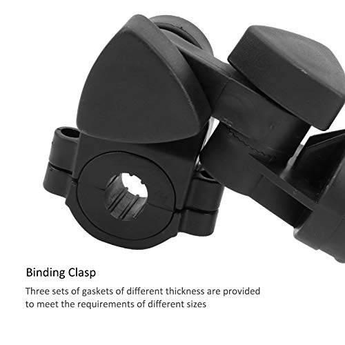 RiToEasysports Cart Umbrella Holder PP Plastic Black Adjustable Umbrella Stand for Fixing Umbrellas Cart Accessories - Image 4