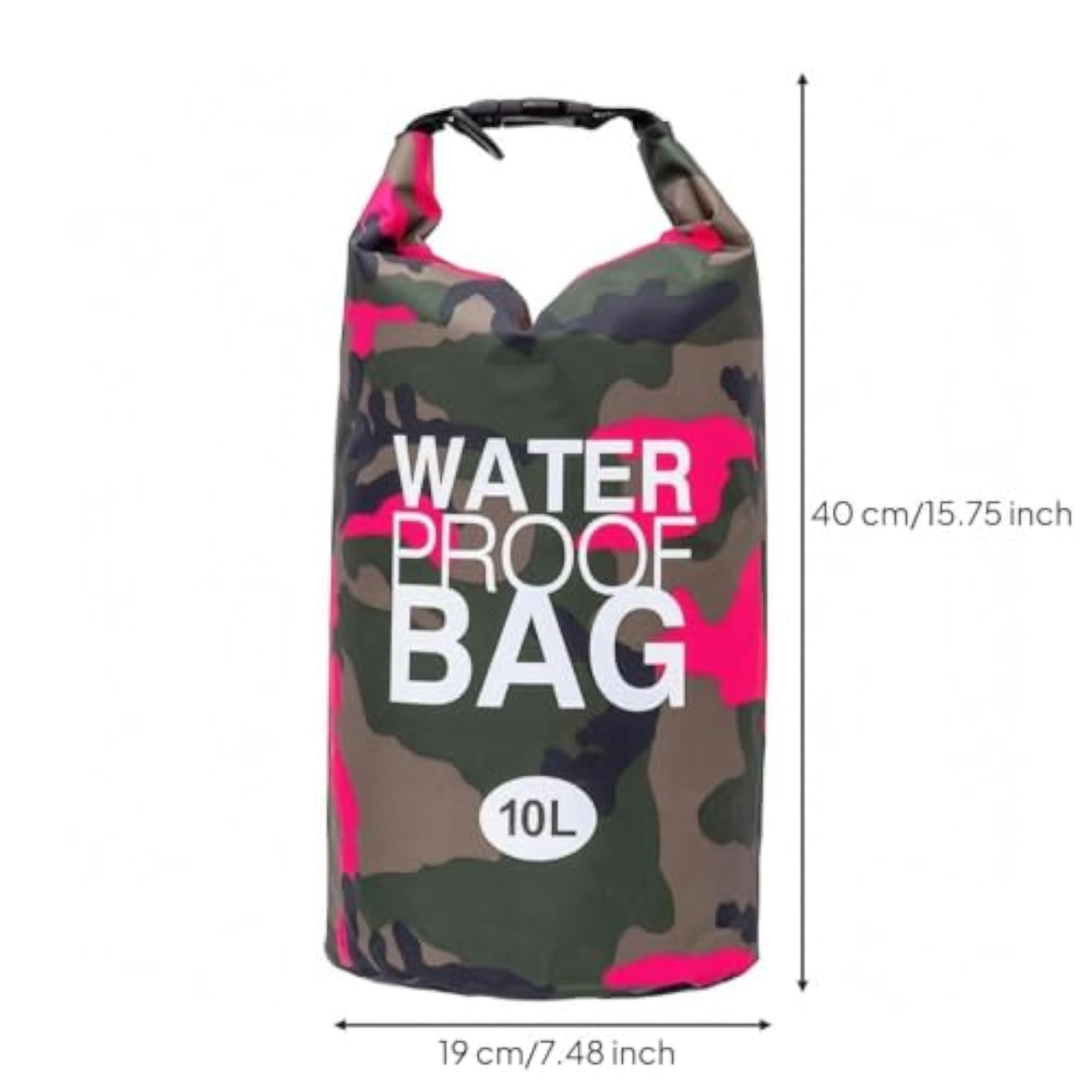 Rose Red Camo Waterproof Dry Bag, Durable and Stylish