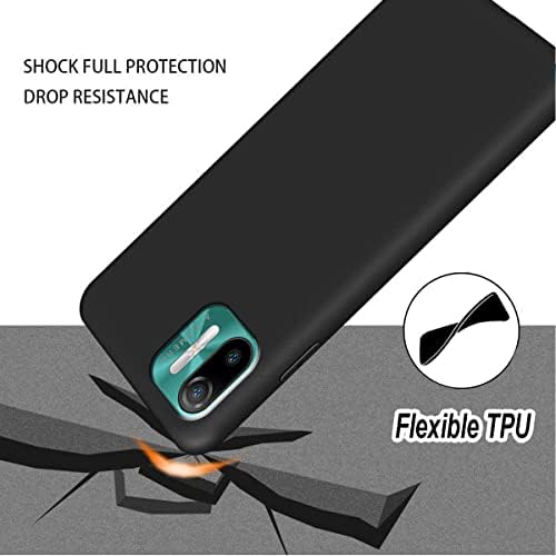 LYZXMY Case for Ulefone Note 6 / Ulefone Note 6P Transparent + Black Cover + [2 Pieces] Tempered Film Glass Screen Protector - Silicone Soft TPU Cover Shell for Ulefone Note 6 (6.1")