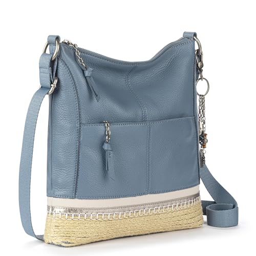 Image of The Sak Lucia Leather Crossbody Purse - Premium Leather Women's Handbag for Everyday & Travel - Cross Body Bag With Zipper