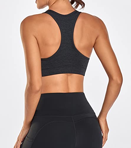 Image of Oalka Women's Racerback Sports Support Workout Running Bras | Oalka Women's Racerback Sports Support Workout Running Bras