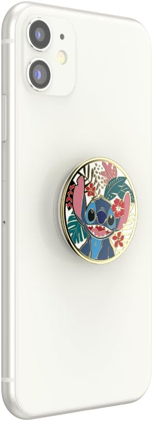 PopSockets Adhesive Phone Grip, Holder, Phone Stand, Disney - Enamel Stitch