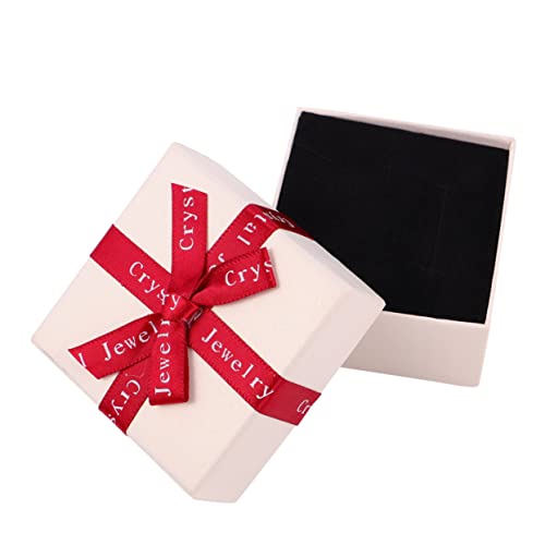 Abaodam 10pezzi Scatola Regalo in Carta Da Decorazione Fiocco Portagioie Per Feste Di Compleanno Imbottita in Cotone Per Proteggere Orecchini e Piccole Collane Per Conservare e Distribuire