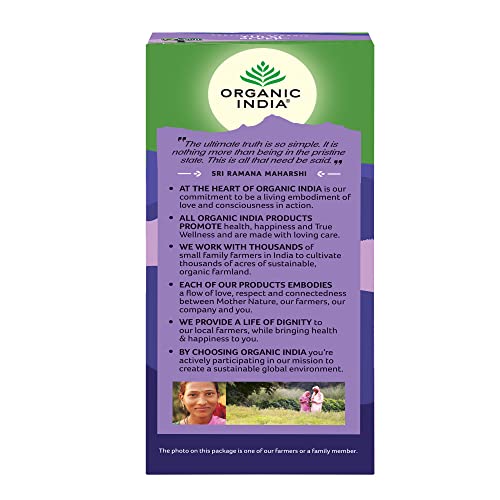 Image of Organic India Tulsi Green - 25 x 1.8g Lemon Ginger Tea Bags & Original, 25 Infusion & Sleep Tea Bags