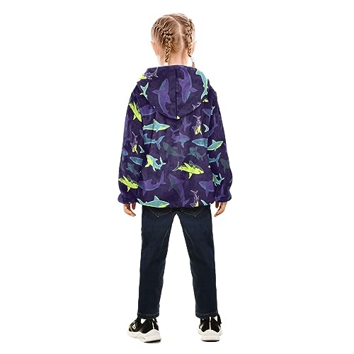 Shark Boys Fleece Hoody Jacket Zip Up Coat Warm Fall Winter Plush Jacket Long Sleeve Outerwear4