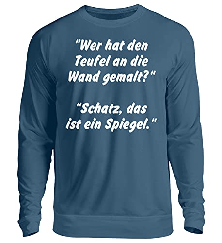 Pull Teufelsweib bleu XL fini les vêtements trop serrés et froids