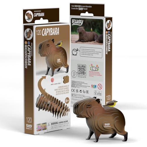 Puzzle 3D Capybara carton recyclé : idée cadeau originale de 6 à 99 ans - 5